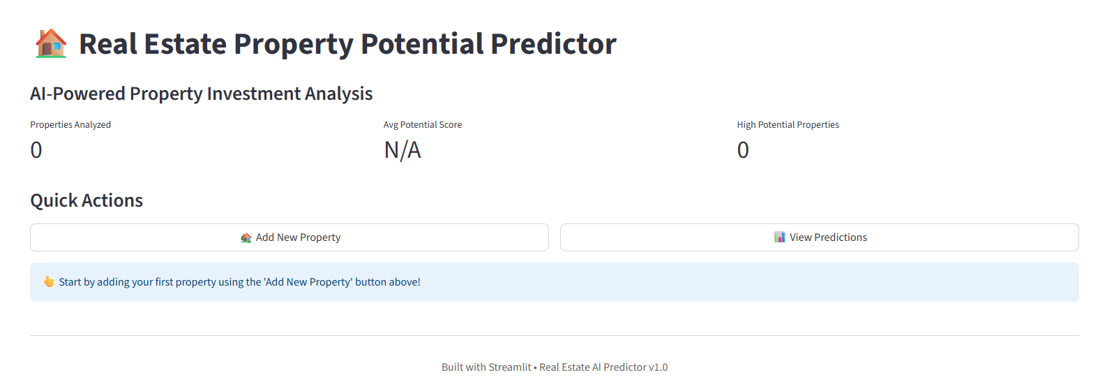 Regression Scoring System for Off-Market/High Value Real Estate Investments